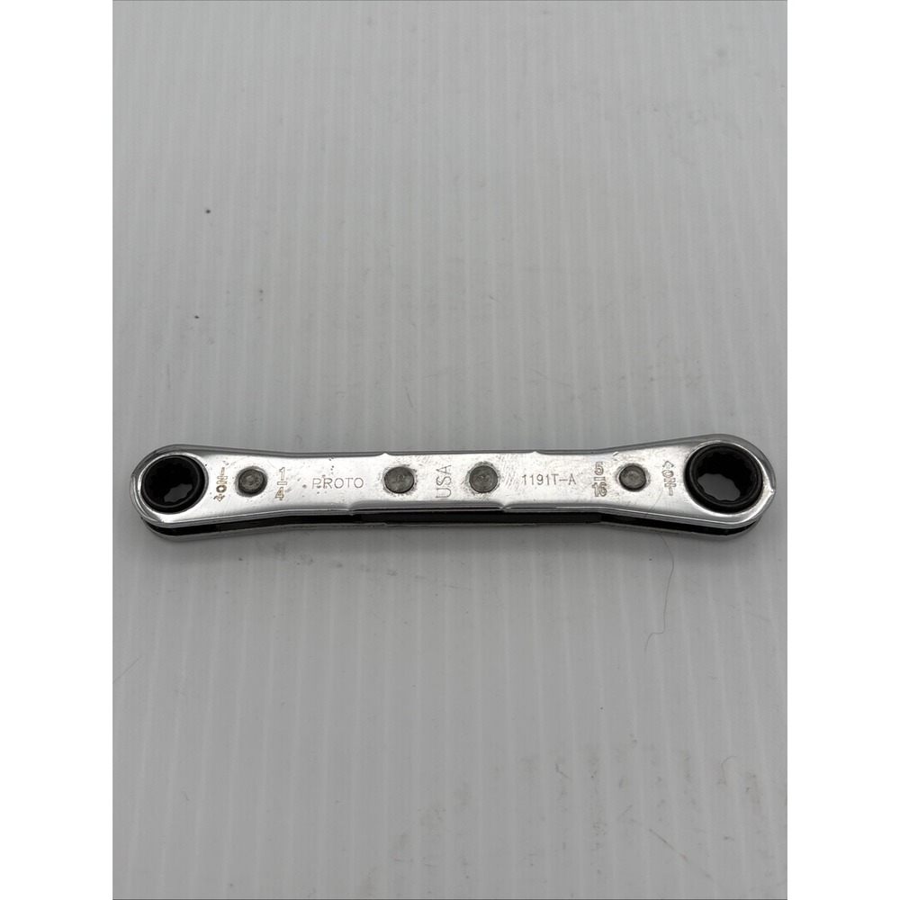 PROTO® 1191T-A - 1/4" x 5/16" 12-Point Straight Head Ratcheting Full Polished